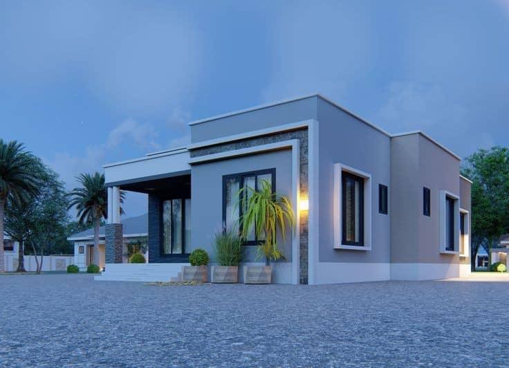 Completed building by Stanchion